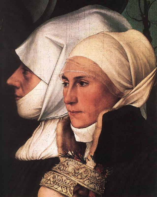 HOLBEIN, Hans the Younger Darmstadt Madonna (detail) sg France oil painting art
